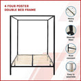 Load image into Gallery viewer, 4 Four Poster Double Bed Frame