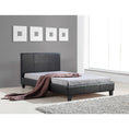 Load image into Gallery viewer, King Single PU Leather Bed Frame Black