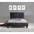 Load image into Gallery viewer, King Single PU Leather Bed Frame Black