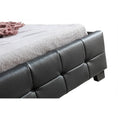 Load image into Gallery viewer, King Single PU Leather Deluxe Bed Frame Black