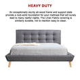 Load image into Gallery viewer, Queen Linen Fabric luxe Bed Frame Grey