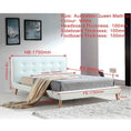 Load image into Gallery viewer, Queen PU Leather luxe Bed Frame White