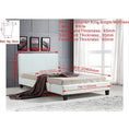 Load image into Gallery viewer, King Single PU Leather Bed Frame White