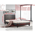 Load image into Gallery viewer, King Single PU Leather Bed Frame Brown