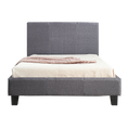 Load image into Gallery viewer, King Single Linen Fabric Bed Frame Grey