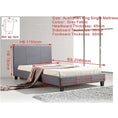 Load image into Gallery viewer, King Single Linen Fabric Bed Frame Grey