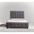 Load image into Gallery viewer, King Single Linen Fabric Deluxe Bed Frame Grey