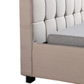 Load image into Gallery viewer, King Single Linen Fabric Deluxe Bed Frame Beige