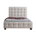 Load image into Gallery viewer, King Single Linen Fabric Deluxe Bed Frame Beige