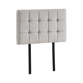 Load image into Gallery viewer, Linen Fabric Single Bed Deluxe Headboard Bedhead - Beige