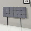 Load image into Gallery viewer, Linen Fabric Double Bed Deluxe Headboard Bedhead - Grey