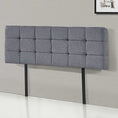 Load image into Gallery viewer, Linen Fabric Queen Bed Deluxe Headboard Bedhead - Grey
