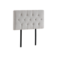 Load image into Gallery viewer, Linen Fabric Single Bed Deluxe Headboard Bedhead - Beige