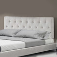 Load image into Gallery viewer, Linen Fabric Double Bed Deluxe Headboard Bedhead - Beige