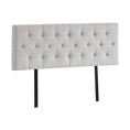 Load image into Gallery viewer, Linen Fabric Queen Bed Deluxe Headboard Bedhead - Beige