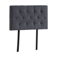Load image into Gallery viewer, Linen Fabric Single Bed Deluxe Headboard Bedhead - Grey