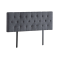 Load image into Gallery viewer, Linen Fabric Queen Bed Deluxe Headboard Bedhead - Grey