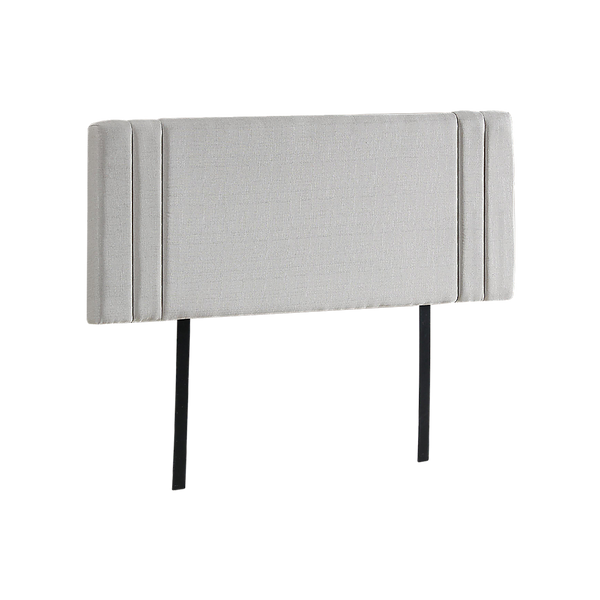 Linen Fabric Double Bed Deluxe Headboard Bedhead Beige Decor Trends