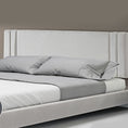 Load image into Gallery viewer, Linen Fabric King Bed Deluxe Headboard Bedhead - Beige