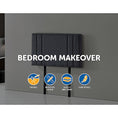 Load image into Gallery viewer, Linen Fabric Single Bed Deluxe Headboard Bedhead - Grey
