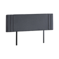 Load image into Gallery viewer, Linen Fabric King Bed Deluxe Headboard Bedhead - Grey