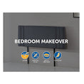 Load image into Gallery viewer, Linen Fabric Double Bed Deluxe Headboard Bedhead - Grey