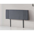 Load image into Gallery viewer, Linen Fabric Queen Bed Deluxe Headboard Bedhead - Grey