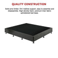 Load image into Gallery viewer, Palermo King Ensemble Bed Base Platinum Graphite Linen Fabric
