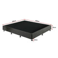 Load image into Gallery viewer, Palermo King Ensemble Bed Base Platinum Graphite Linen Fabric