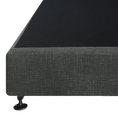 Load image into Gallery viewer, Palermo King Ensemble Bed Base Platinum Graphite Linen Fabric