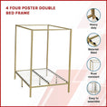 Load image into Gallery viewer, 4 Four Poster Double Bed Frame