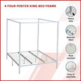 Load image into Gallery viewer, 4 Four Poster King Bed Frame