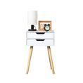Load image into Gallery viewer, Wooden Bedside Table 2 Drawers Cabinet Storage Tall Night Stand