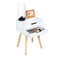 Load image into Gallery viewer, Wooden Bedside Table 2 Drawers Cabinet Storage Tall Night Stand