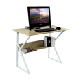 Load image into Gallery viewer, Wood & Metal Computer Desk with Shelf Home Office Furniture