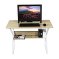 Load image into Gallery viewer, Wood & Metal Computer Desk with Shelf Home Office Furniture