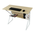 Load image into Gallery viewer, Wood & Metal Computer Desk with Shelf Home Office Furniture