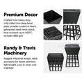 Load image into Gallery viewer, Fire Pit BBQ Grill Portable Square Cooking Camping Brazier Reversible Stand Backyard