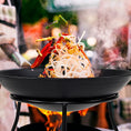 Load image into Gallery viewer, Iron Fire Bowl Traditional Log Fire Pit Outdoor Heating Camp Site Barbecue