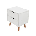 Load image into Gallery viewer, Bedside Tables Drawers Side Table Nightstand White Storage Cabinet Wood