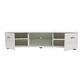 Load image into Gallery viewer, TV Cabinet Entertainment Unit Stand High Gloss Storage Shelf 140cm White