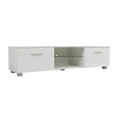 Load image into Gallery viewer, TV Cabinet Entertainment Unit Stand High Gloss Storage Shelf 140cm White