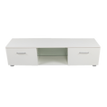 Load image into Gallery viewer, TV Cabinet Entertainment Unit Stand High Gloss Storage Shelf 140cm White