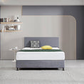 Load image into Gallery viewer, Linen Fabric Queen Bed Deluxe Headboard Bedhead - Slate Ash