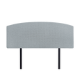 Load image into Gallery viewer, Linen Fabric Double Bed Curved Headboard Bedhead - Stone Grey