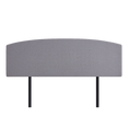 Load image into Gallery viewer, Linen Fabric King Bed Curved Headboard Bedhead - Slate Ash