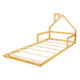 Load image into Gallery viewer, Pine Wood Floor Bed House Frame for Kids and Toddlers