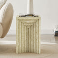 Load image into Gallery viewer, Alba Stone Effect Side Table