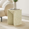 Load image into Gallery viewer, Alba Stone Effect Side Table