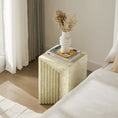Load image into Gallery viewer, Alba Stone Effect Side Table